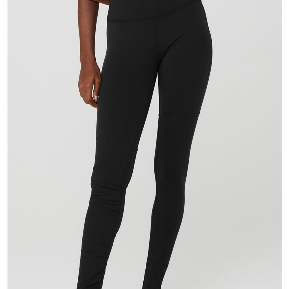 Alo Yoga Women's Airbrush High Waist Highlight Goddess Black Legging NWT